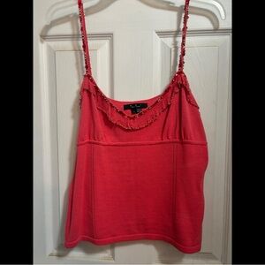 Red Beaded Tank Top
